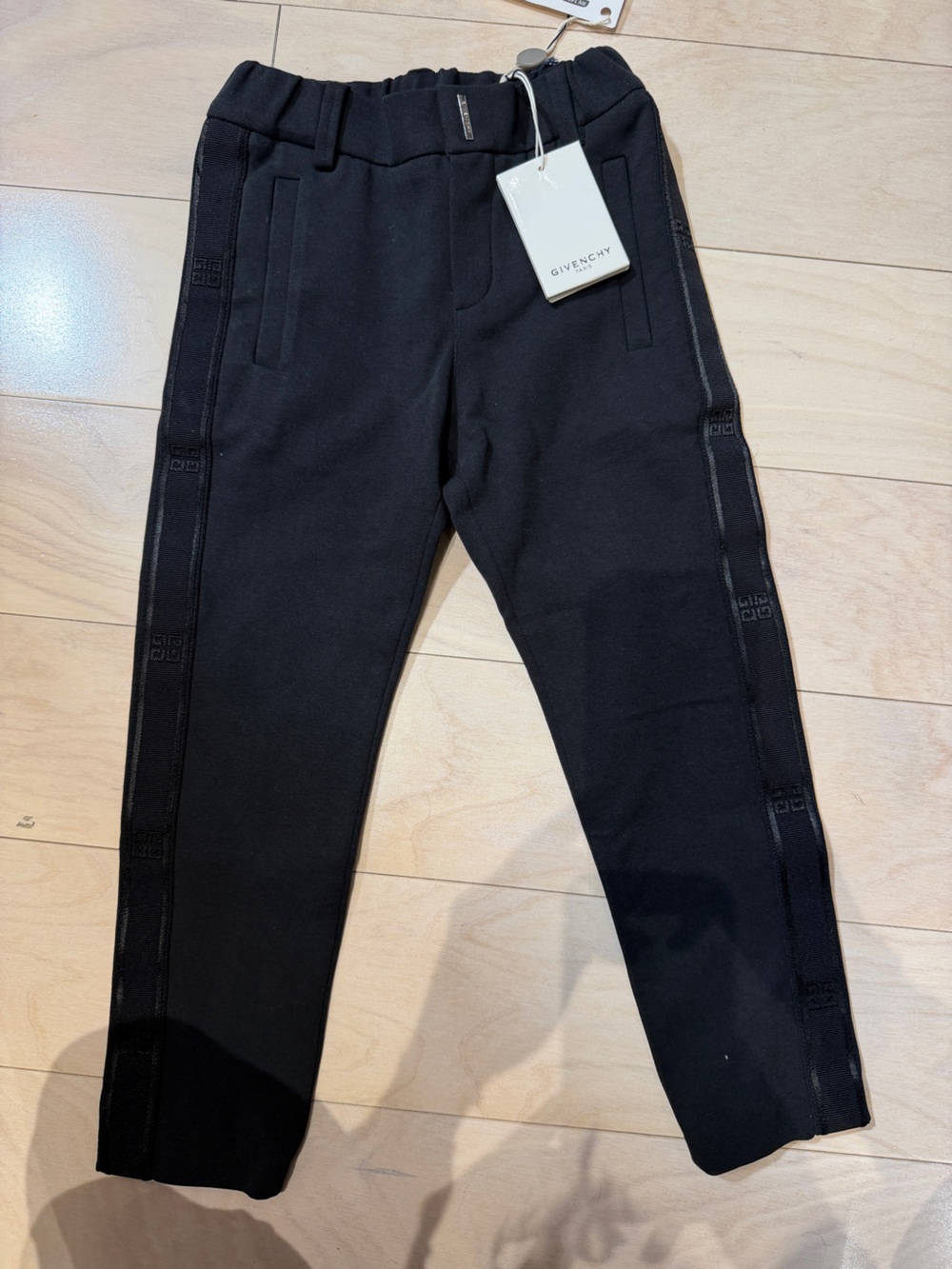 New Givenchy Boys Black Pants Sz 5